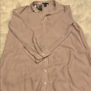 Striped Button-Up Dress